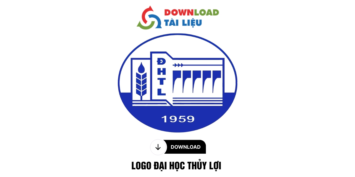 Tải Logo Đại Học Thủy Lợi (TLU) File PNG Tách Nền Miễn Phí