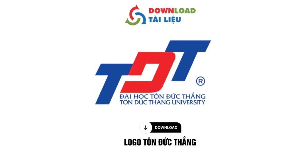 Tải Logo Tôn Đức Thắng File PNG, JPG, AI, EPS Tách Nền