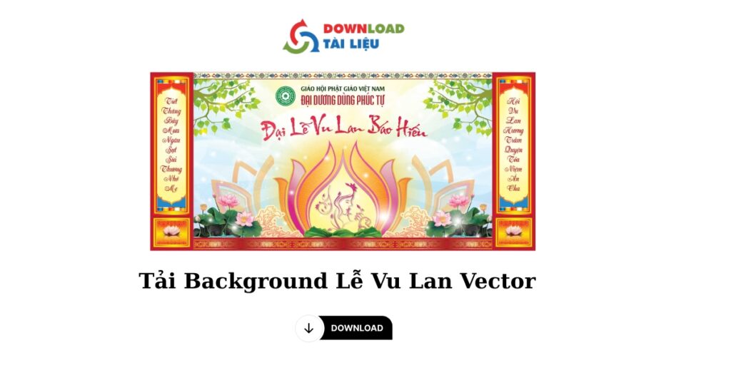Tải Miễn Phí Background Lễ Vu Lan Vector PNG, JPG, EPS