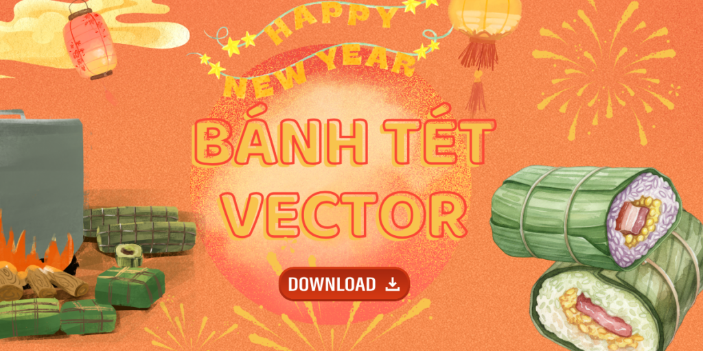 Tải 56+ Mẫu Bánh Tét Vector Đẹp & Tách Nền Cho Năm 2026